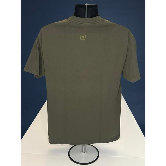 Rockstar Games Smuggler’s Run Warzones Promo T-Shirt Green Size L Rare 2000s - Picture 2 of 12